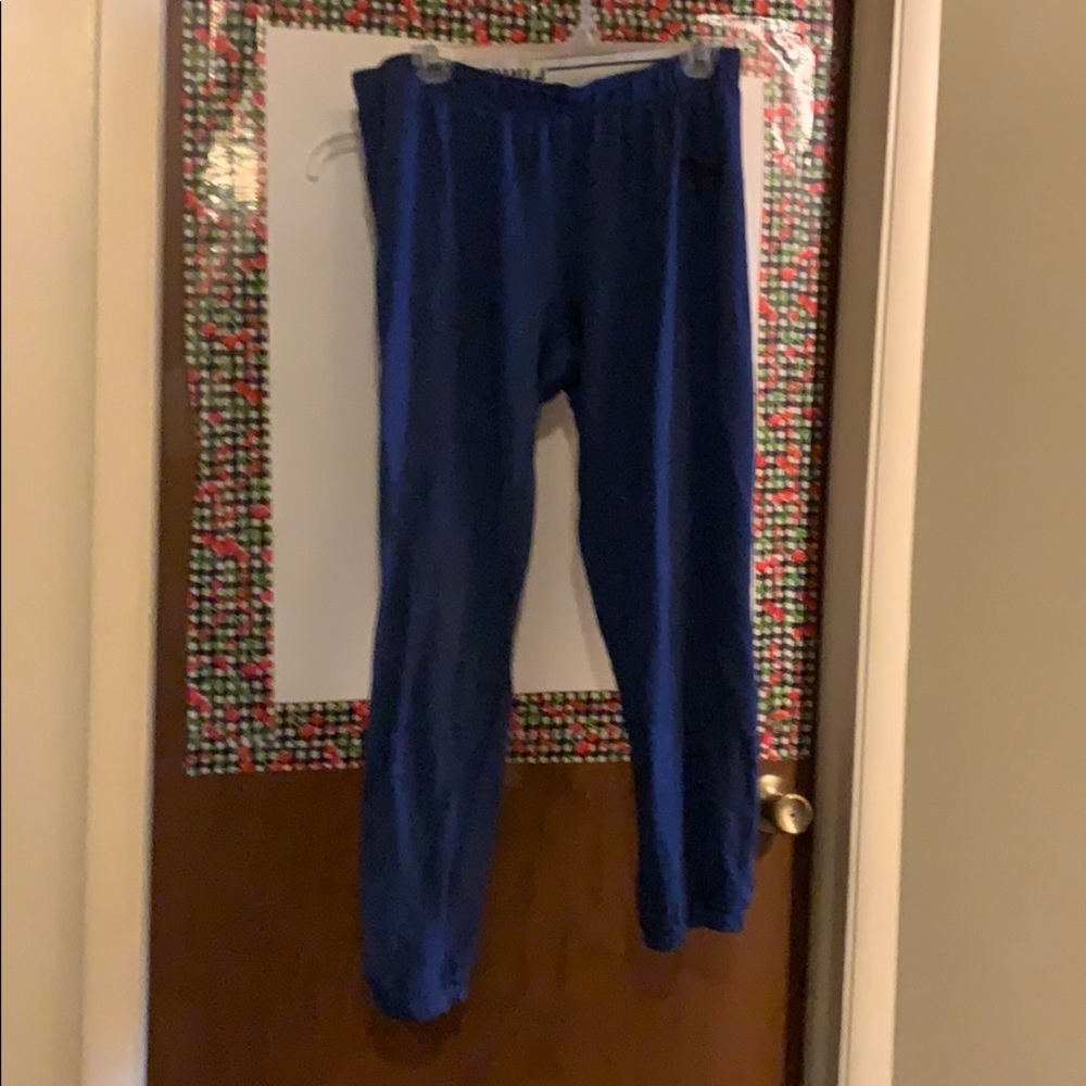 PINK blue sweatpants